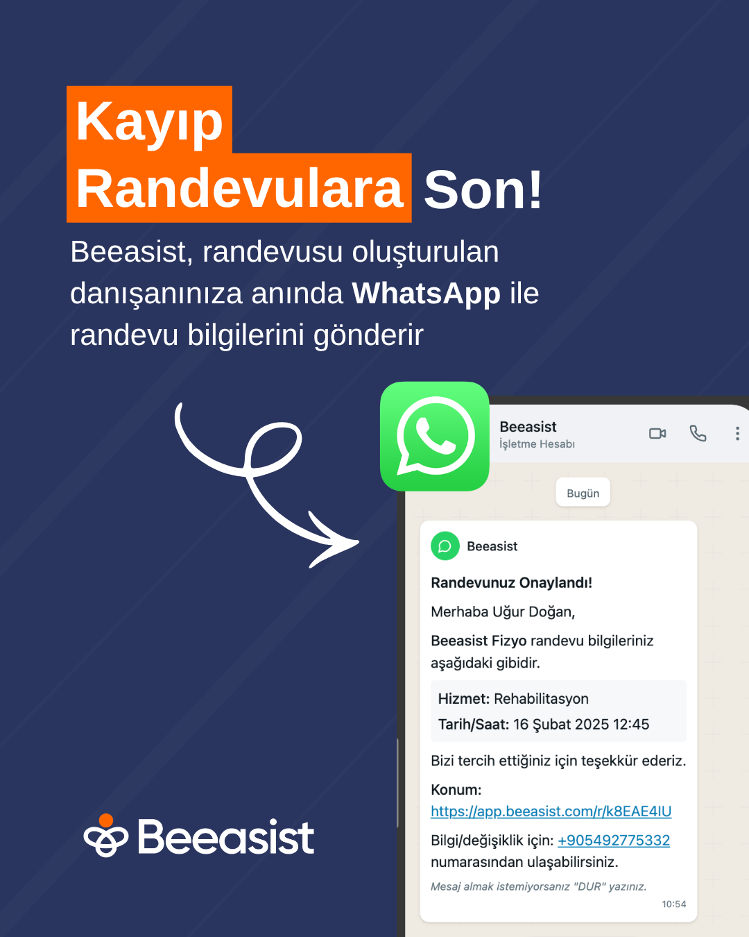 Beeasist whatsapp